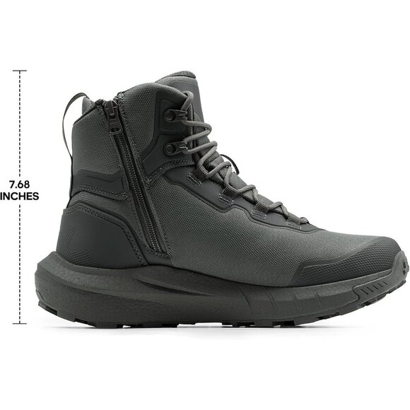〽️Men\'s Grey Nortiv 8 Tactical Hiking Lightweight Arch Support Work Boots main image 2